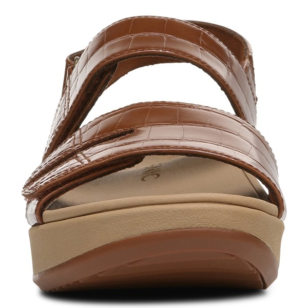 Vionic Sandals Ireland - Roma Platform Sandal Brown - Womens Shoes In Store | XSDGI-5103